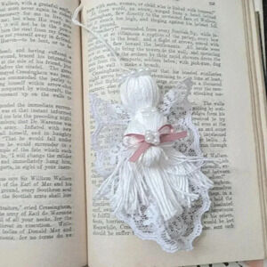 Handmade Lace Angel Ornament